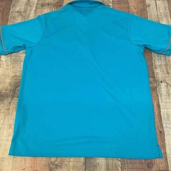 Antigua Miami Dolphins Primary Logo Polo Aqua Men’s Size L - Picture 6 of 7